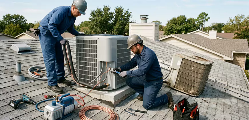Condensing Unit Installation in Winston Salem